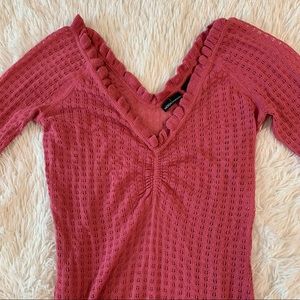 Vintage Pointelle Sweater Top
